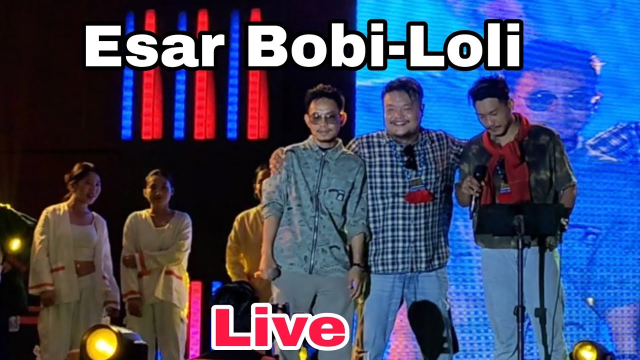 Esar Bobi-Loli Live performance by TRB, Pj music along with their dancer team at Ruksin solung.