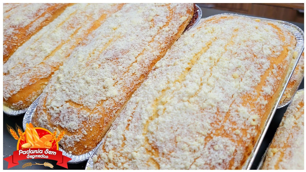 Cuca recheada original de padaria