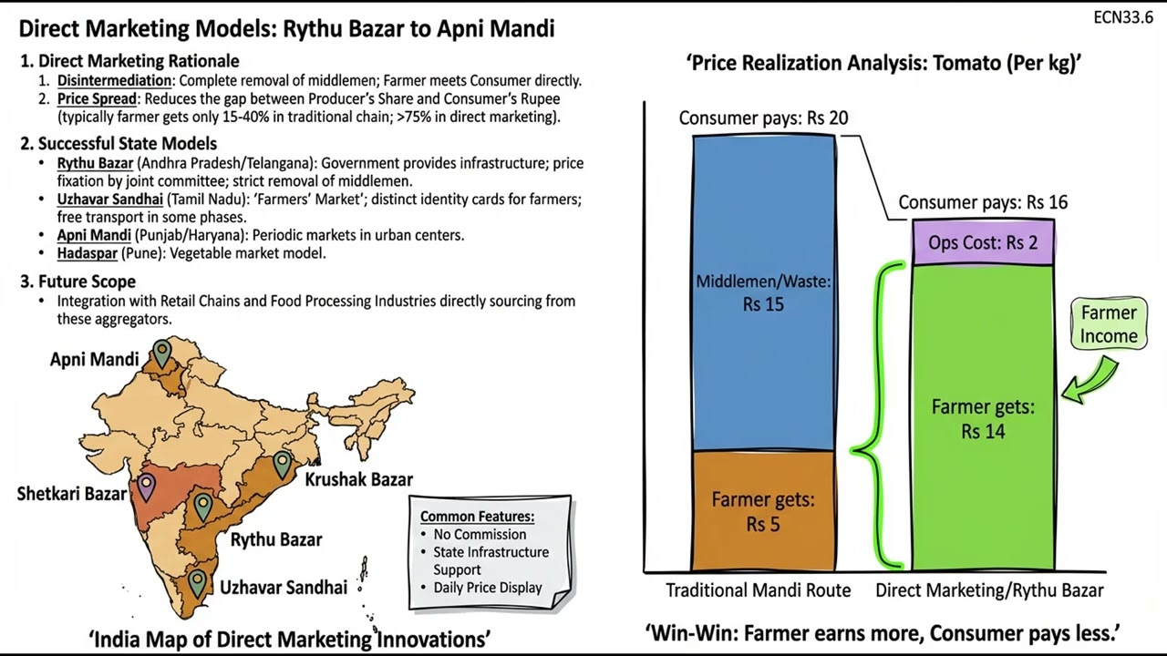 Agricultural Marketing & Reforms (ECN-G2.33) || Indian Economy