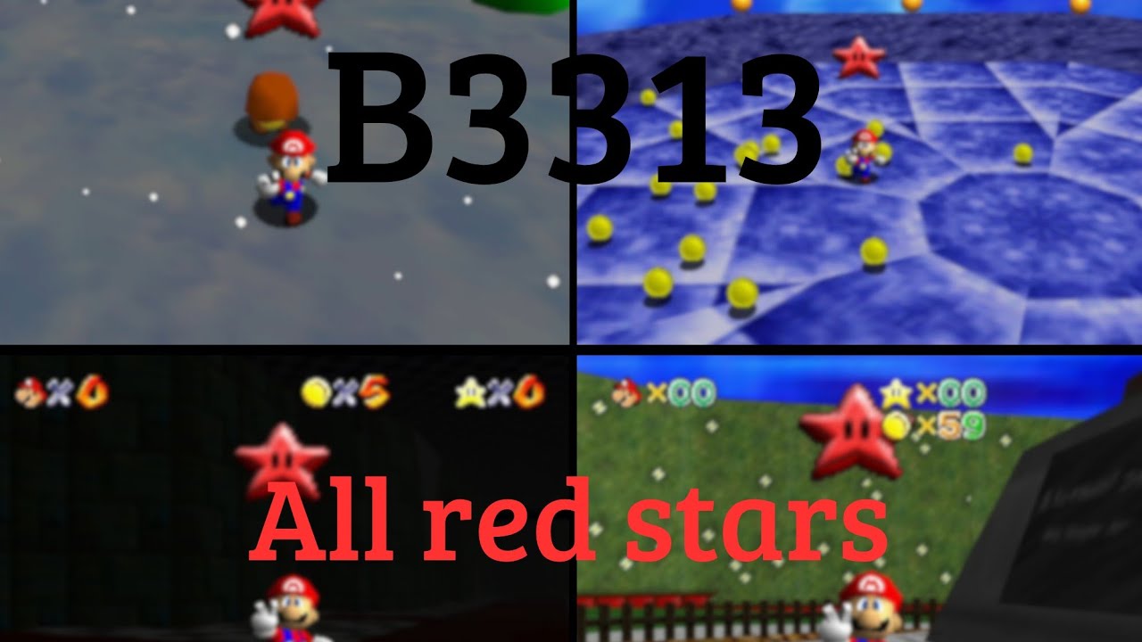 B3313 a2 all Red Stars Speedrun in 26:59