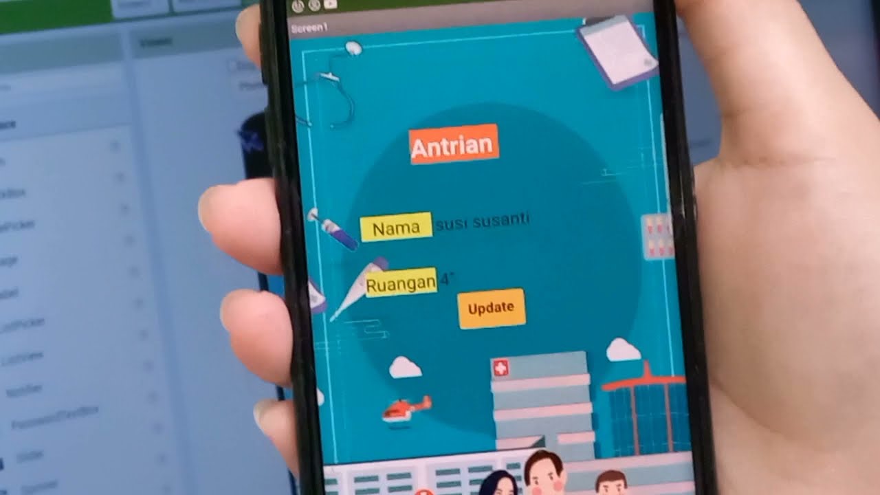 MIT App Inventor - APLIKASI PEMANGGIL  ANTRIAN SEDERHANA #mitappinventor