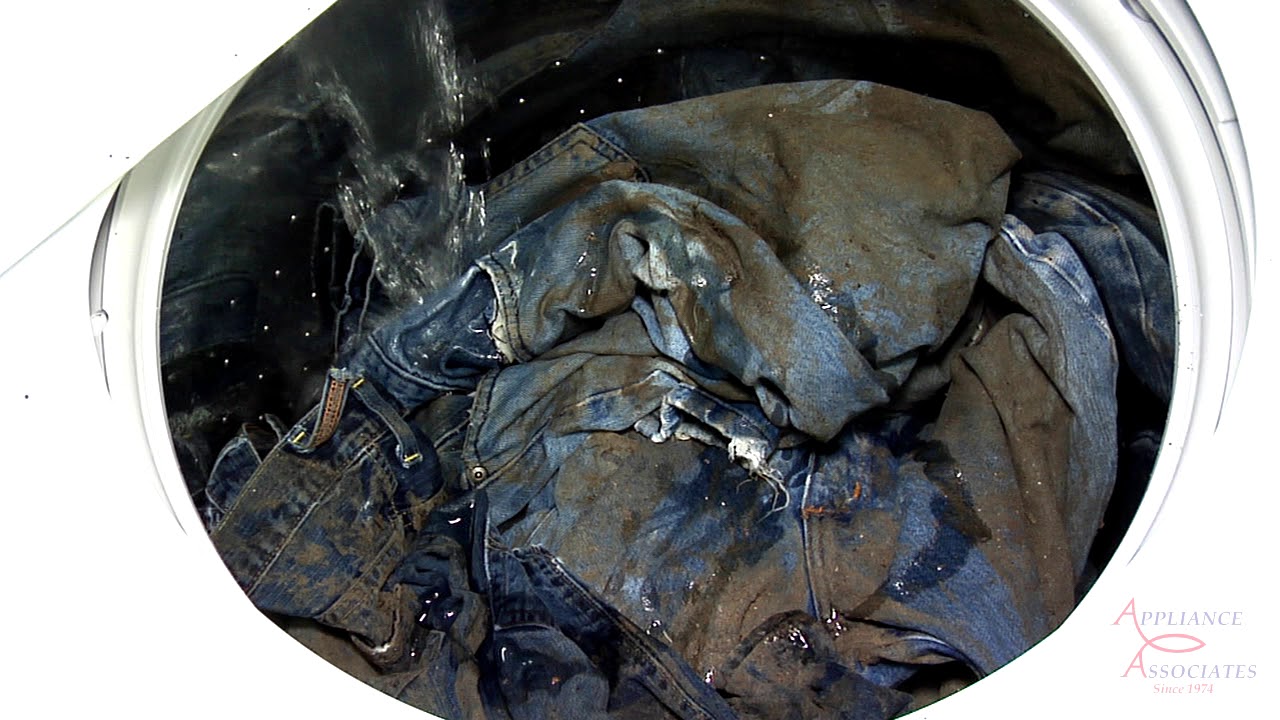 WTW4950HW WHIRLPOOL DIRTY JEANS TEST HEAVY CYCLE SOIL HEAVY  WATER LEVEL DEEP WATER WASH  DEEP WATER