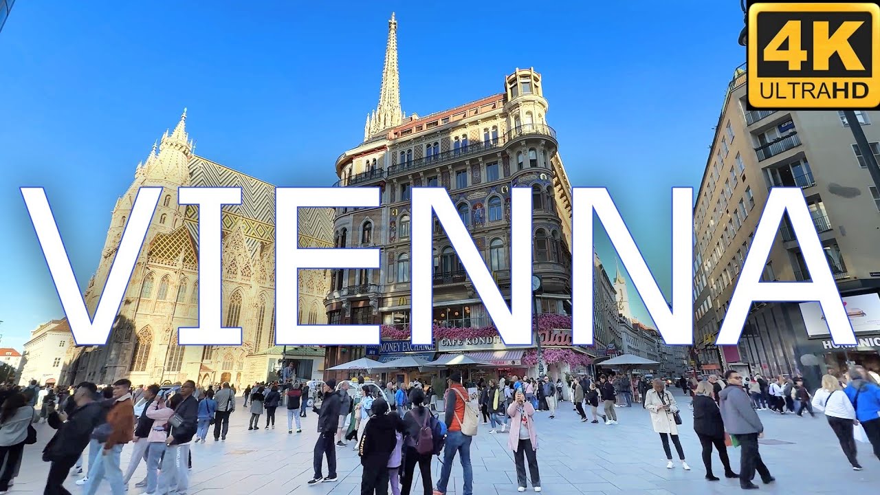 Vienna Austria, September Walk Tour 4K UHD 60Fps