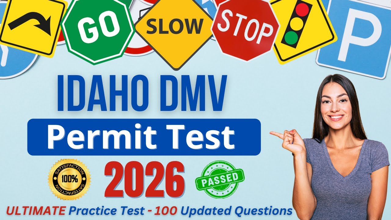 Ultimate Idaho DMV Permit Test 2026 | 100 Real Questions & Answers | Pass Your First Try!