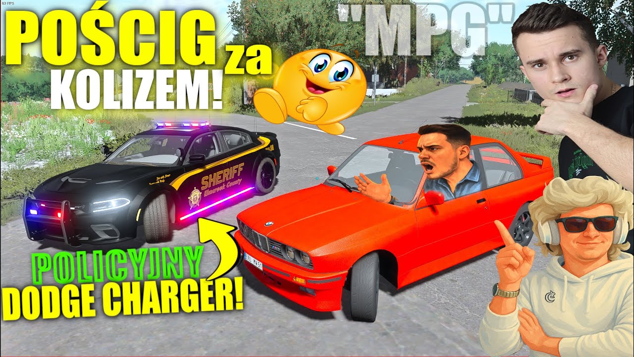 😱PRZEROBIŁAM CHARGERA NA RADIOWÓZ!🚓💥 I SPRANKOWAŁAM KOLIZA!😂 