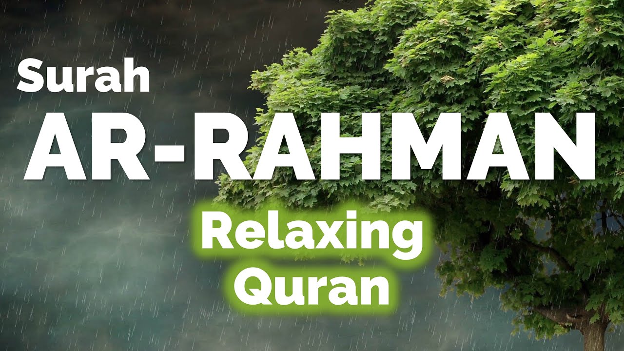 Relaxing reading Quran to the sound of rain | Surah 55 Ar-Rahman | Omar Hisham