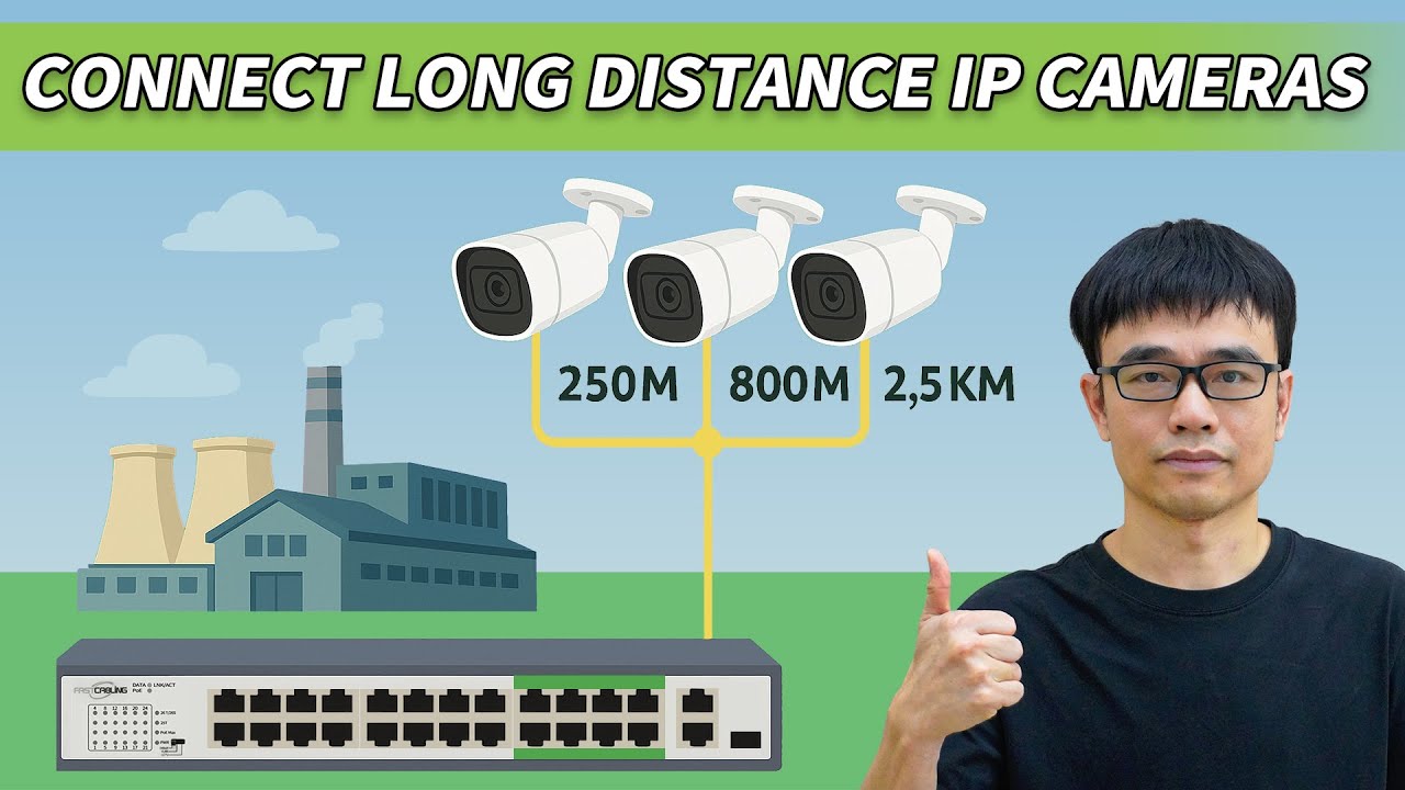 How to Connect Long-Distance IP Cameras Using a Long-Range PoE Switch | Case Study