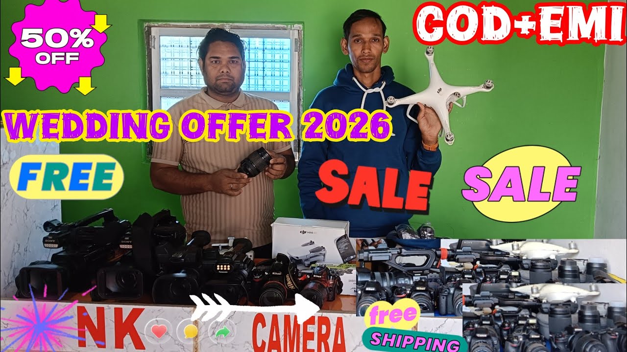 4K DSLR DRONE CAMERA 2026|PATNA CAMERA REPAIRING SALE & SERVICE MARKET SONY CANON NIKON LENSES Z50!