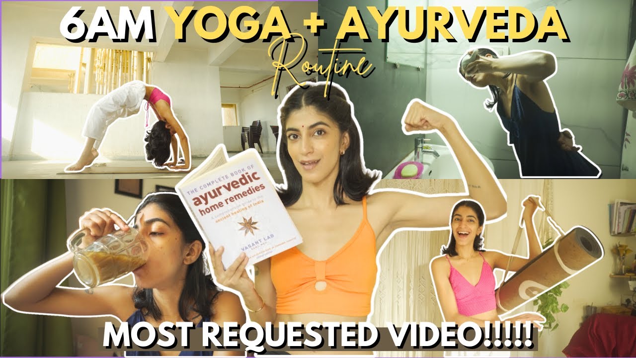 6Am YOGA + AYURVEDA ROUTINE EXPLAINED✨😍 | Most Requested Video | Radhika Jagtap morning routine❤️