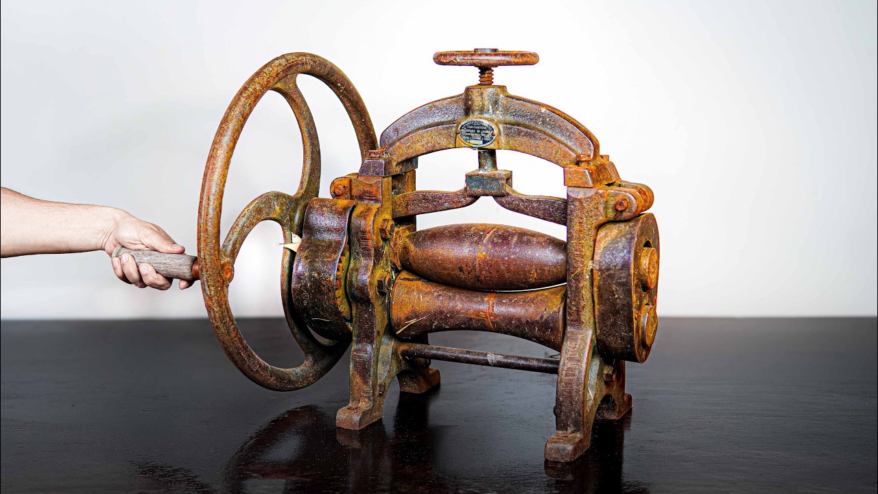 Rusty Leather Press Restoration