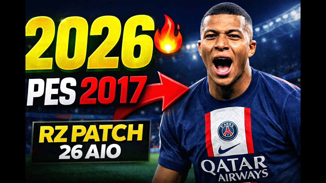 PES 2017 ACTUALIZADO 2026 🔥 Cómo Instalar RZ PATCH 2026 Paso a Paso (Equipos y Fichajes 2026)