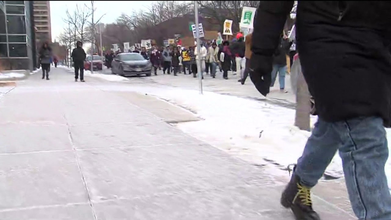 LIVE: Milwaukee protest at Red Arrow Park after fatal Minneapolis shooting
