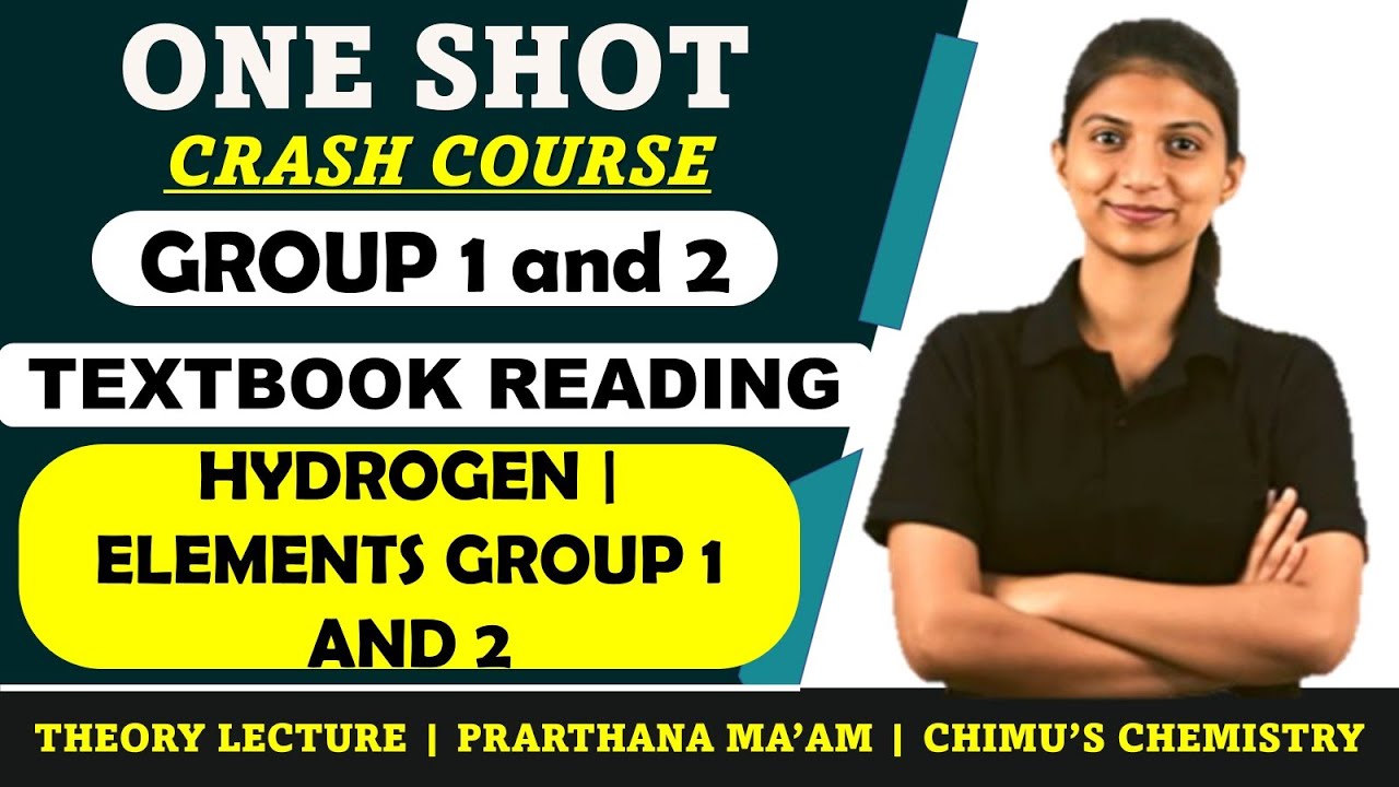 Elements of Group 1 and 2 one shot lecture | Class 11 | Prarthana ma'am | chimus chemistry