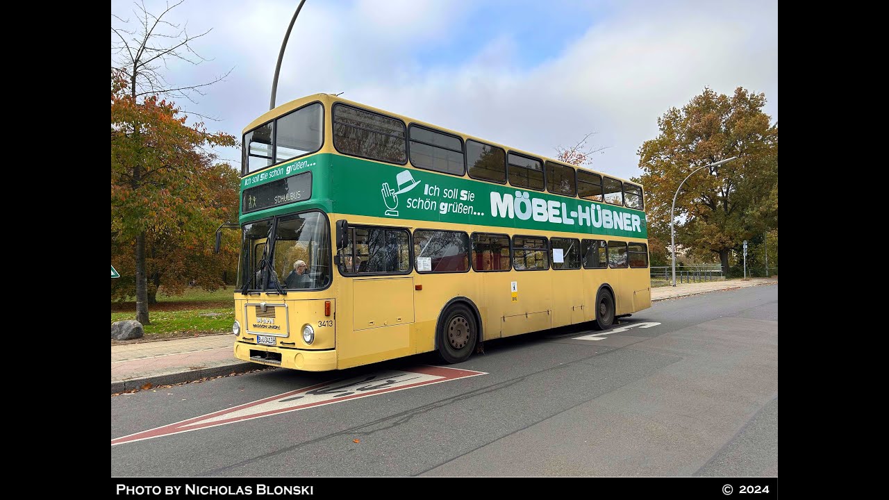 BVG Berlin *EXCLUSIVE* -- On Board MAN SD200 SD85 #3413 Betriebsfahrt to Spandau (HD)