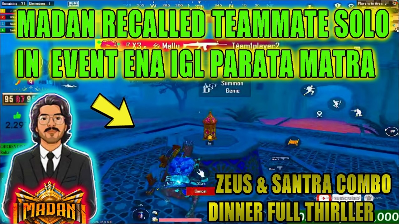 RANDOM STREAM SNIPE OUT OF ZONE LAH SERUPADI VANGUTHU ZEUS & SANTRA COMBO DINNER FULL THIRLLER
