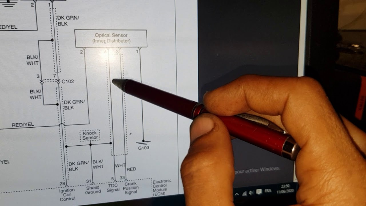 شرح مخطط تشغيل محرك دايوو ماتيز