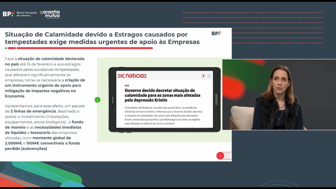BPF e SGM esclarecem as Empresas sobre as Linhas de Apoio à Reconstrução
