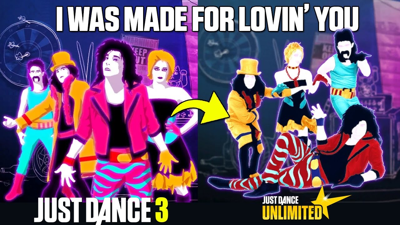 JUST DANCE COMPARISON - I WAS MADE FOR LOVIN' YOU | Kiss