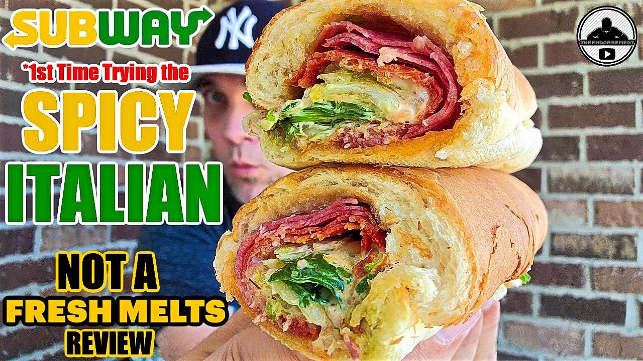 Subway&reg; Spicy Italian Sub Review! 🚇🌶️🥙 | NOT a FRESH MELT Review! | 1st Time Trying