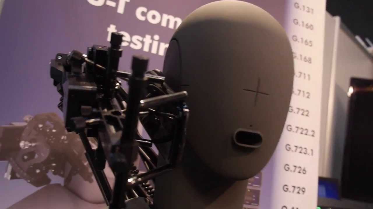 HEAD acoustics artificial head and torso simulator to measure the sound quality of phones