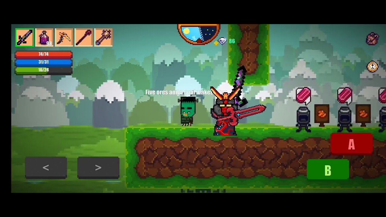 Crafting Dragon Blade 3 !!! | Pixel Sruvival 2