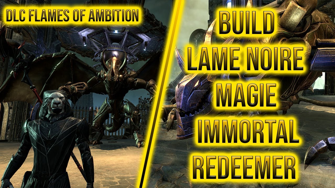 Build Lame Noire Magie - Immortal Redeemer- Fr - Asile du Sanctuaire - Flames of Ambition - ESO