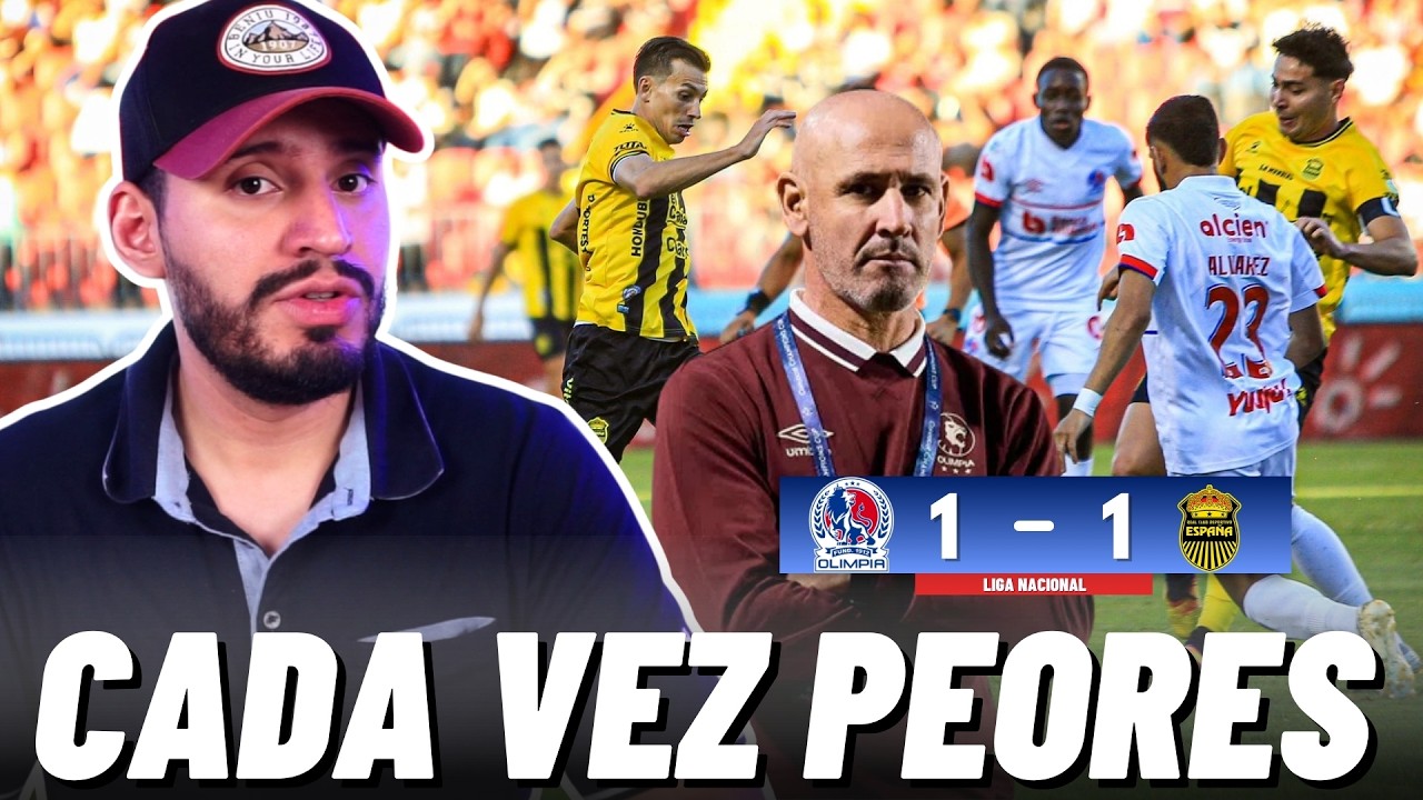 🔴EL DURO EMPATE DE CD OLIMPIA ANTE REAL ESPAÑA QUE EXPONE LO POBRE QUE JUEGAN | REACCIÓN