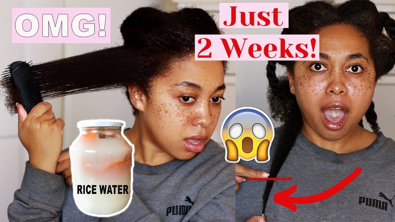 RICE WATER EXTREME FAST HAIR GROWTH! I GREW 2 INCHES IN 2 WEEKS? 😱 (USING YAO WOMEN RICE WATER)