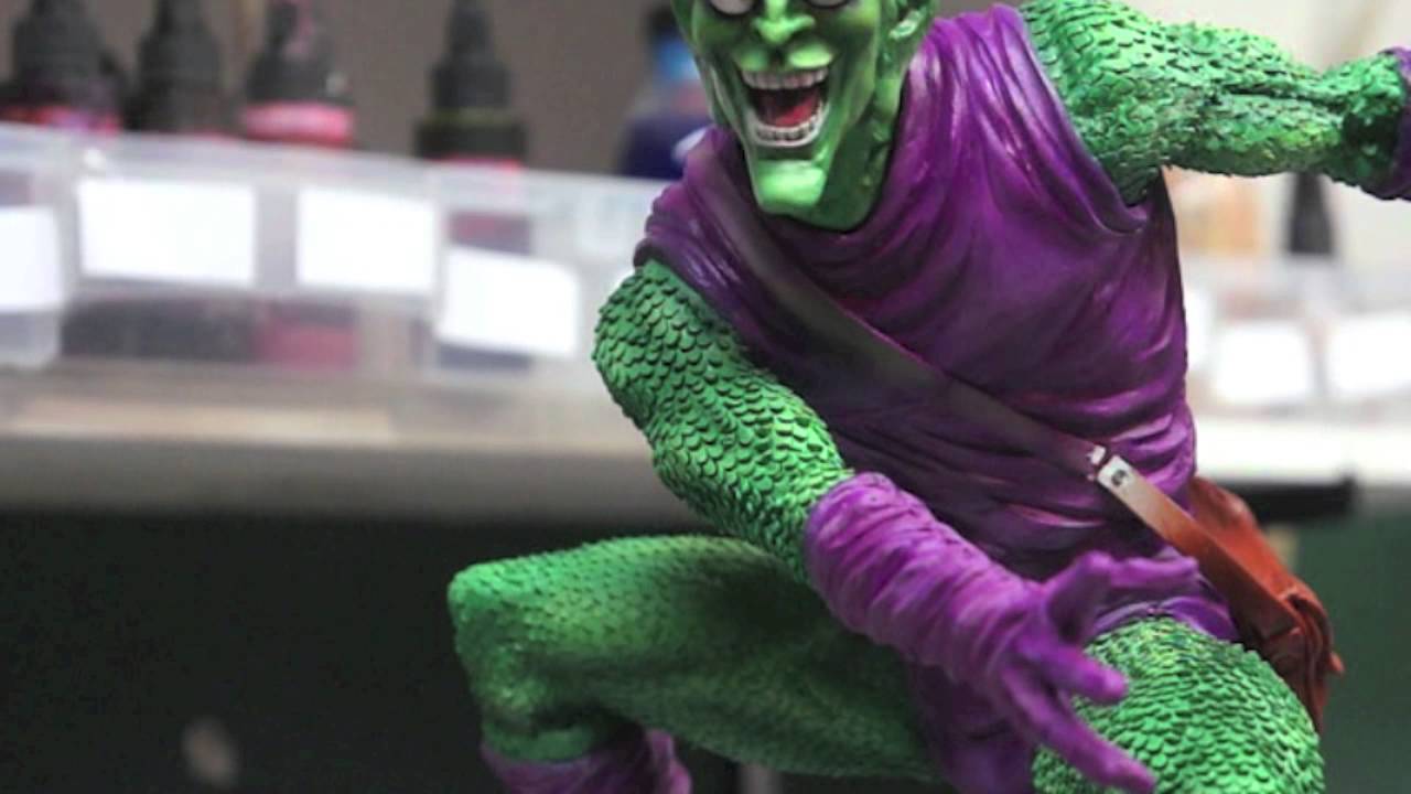 1/4 scale green goblin kit build  and paint up part two
