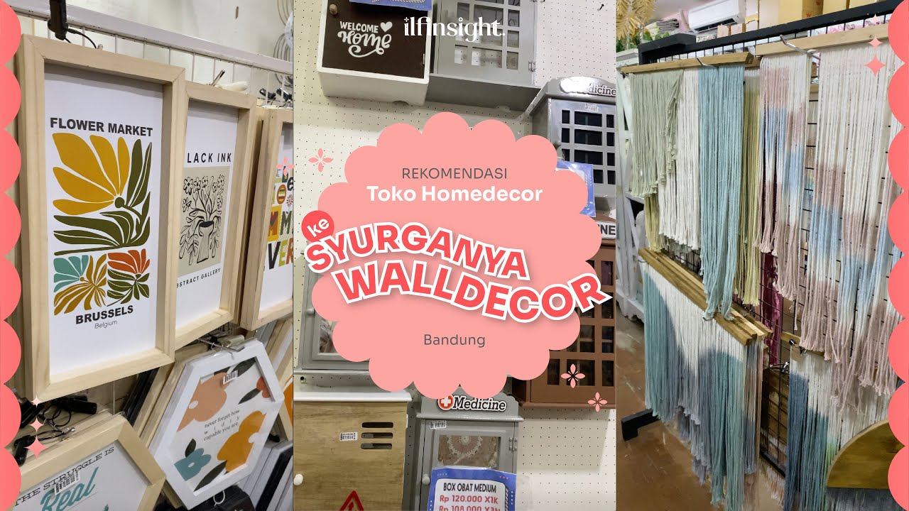 Syurganya Wall Decor MURAH‼️ Rekomendasi Toko Homedecor di Bandung✨