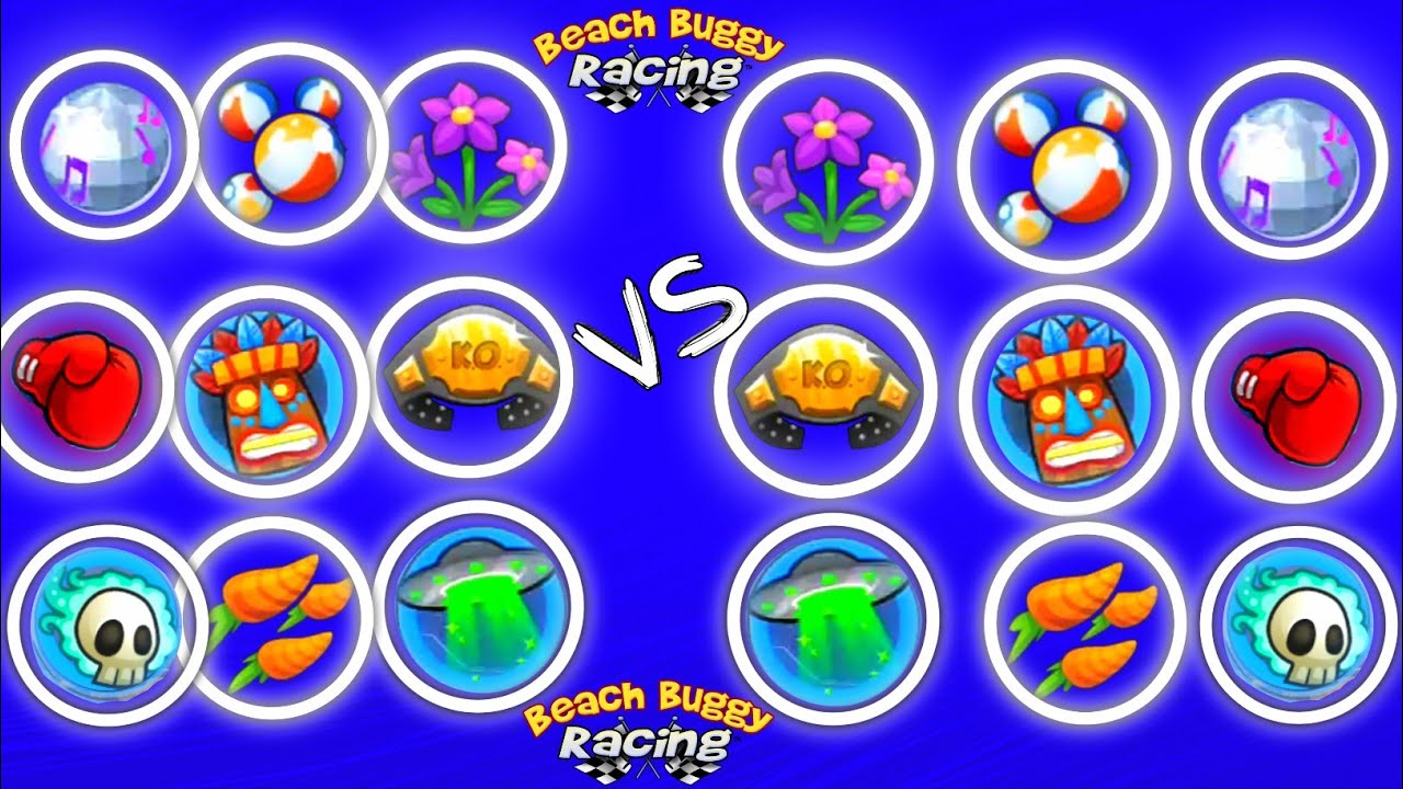 All Bosses Abilities Vs All Bosses Abilities Battle | Beach Buggy Racing | 2022 Gameplay