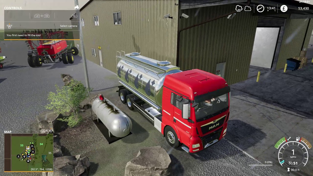 Farming Simulator 19 getting water