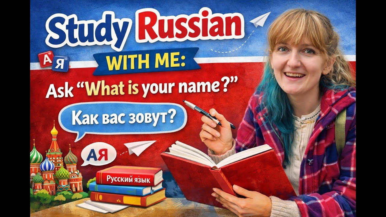 Learning Russian with Olik. Lesson 03 - What is your name +Russian Pronouns