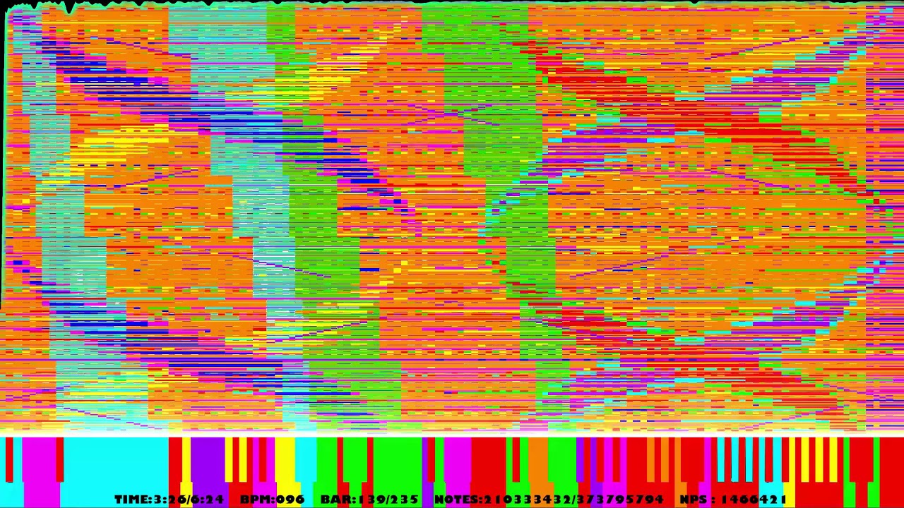 NIGHT OF NIGHTS EM MODE B4 | 0.37 BILLION NOTES | BLACK MIDI | 8 BIT VERSION | NO LAG