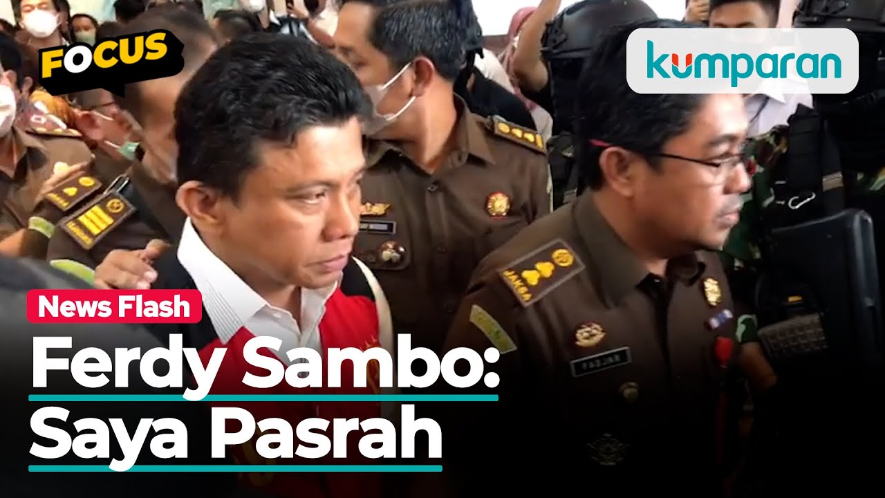 Ini Pernyataan Ferdy Sambo Usai Diserahkan ke Kejaksaan