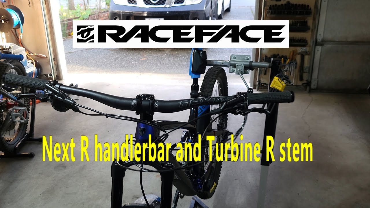Installing my New Race Face Next R Handlebar and Turbine R stem