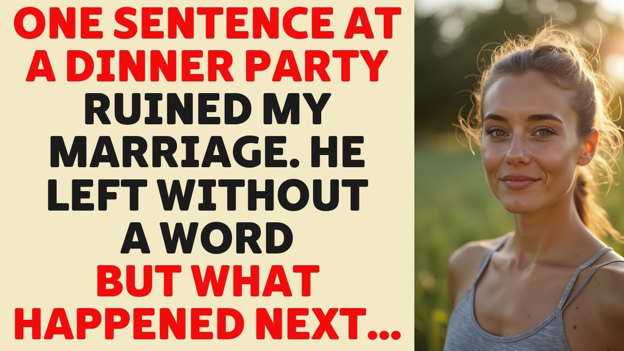 A Single Sentence at Dinner Shattered My Marriage—He Disappeared Without Saying a Word