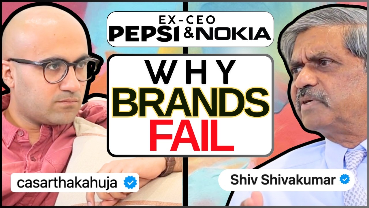 Building Billion Dollar Consumer Brands | Mr. Shivakumar | Ex-CEO PepsiCo & Nokia | Sarthak Ahuja