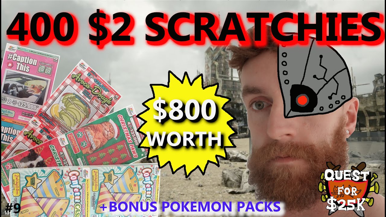 --I SCRATCH 400 $2 SCRATCHIES-- Quest For $25k