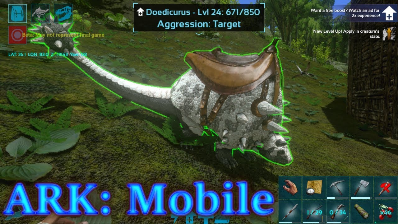 DOEDIC TAMING! SO MUCH STONE! Ark: Mobile Episode 12