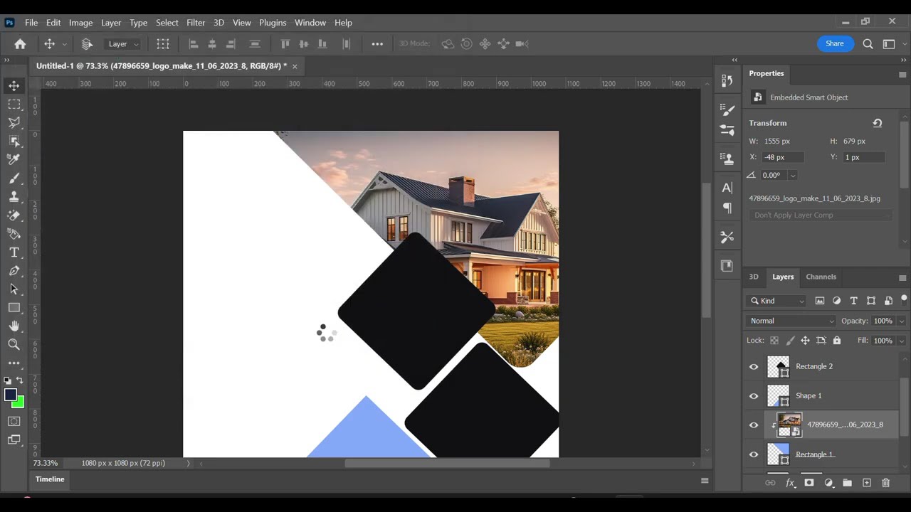 How to create social media post design in photoshop