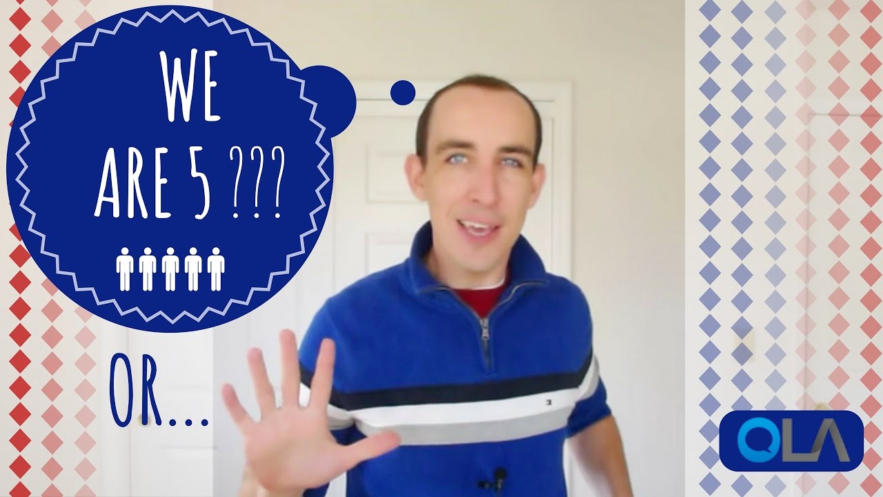 We are 5? | Don't Make This Common Mistake in English