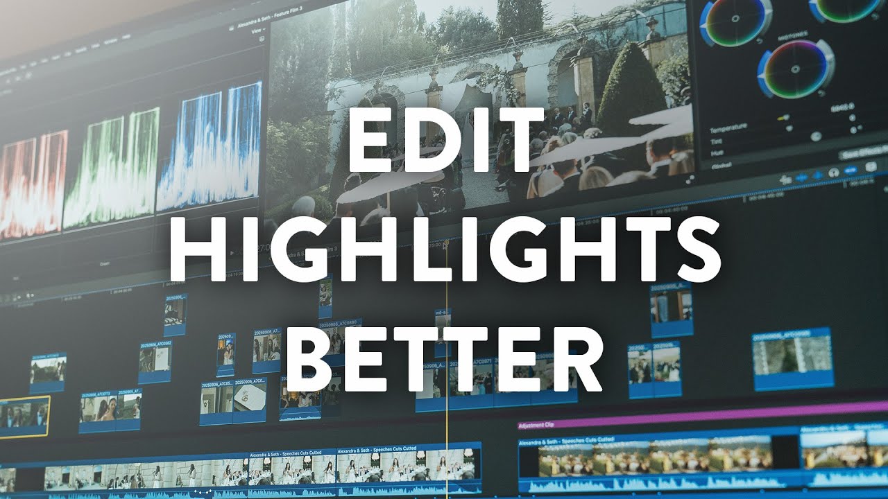 How to Edit Better Wedding Highlight Films | Story First Workflow