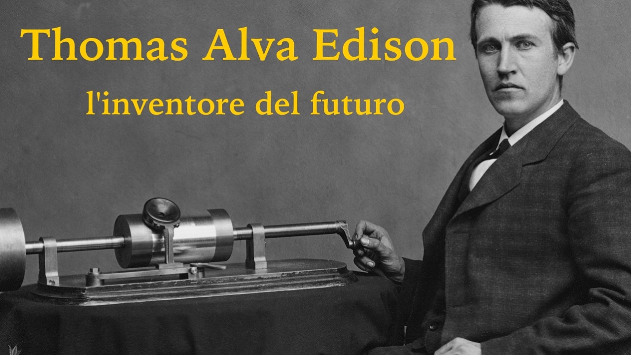 Thomas Alva Edison l'inventore che dal buio ha creato un futuro luminoso.