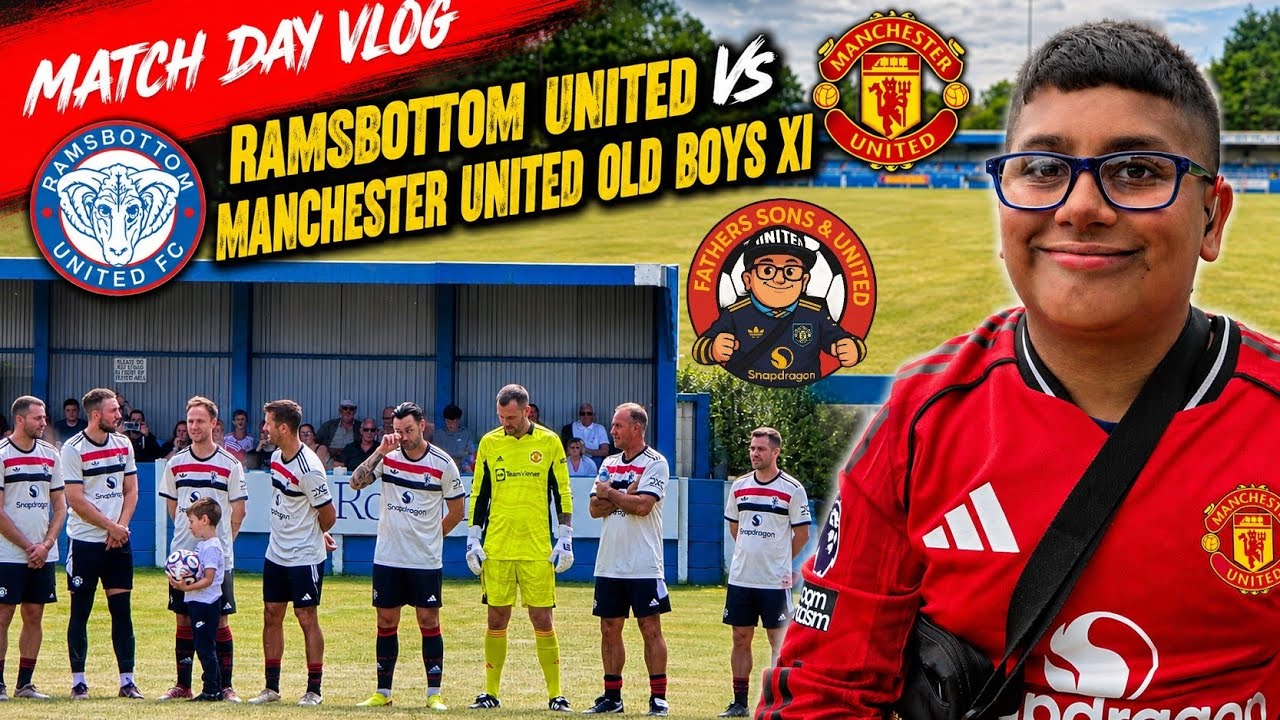 Ramsbottom United 2-3 Manchester United Old Boys XI | Благотворительный матч | Влог Зейдена о дне...