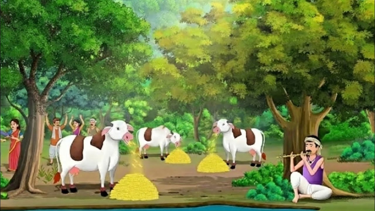 जादुई गाय का चमत्कार | Jaadui Gaay ki Kahani | Hindi Moral Stories | Cartoon Video