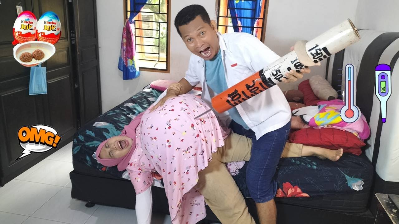 Drama Lucu 💢😱 Ibu Hamil Melahirkan Jatuh Dari Tempat Tidur