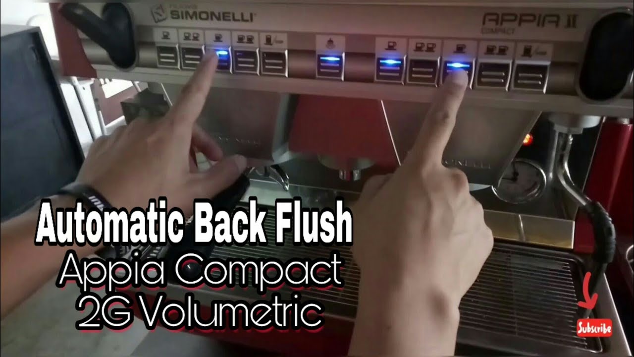 Automatic Back flushing Appia Compact 2 Group Volumetric