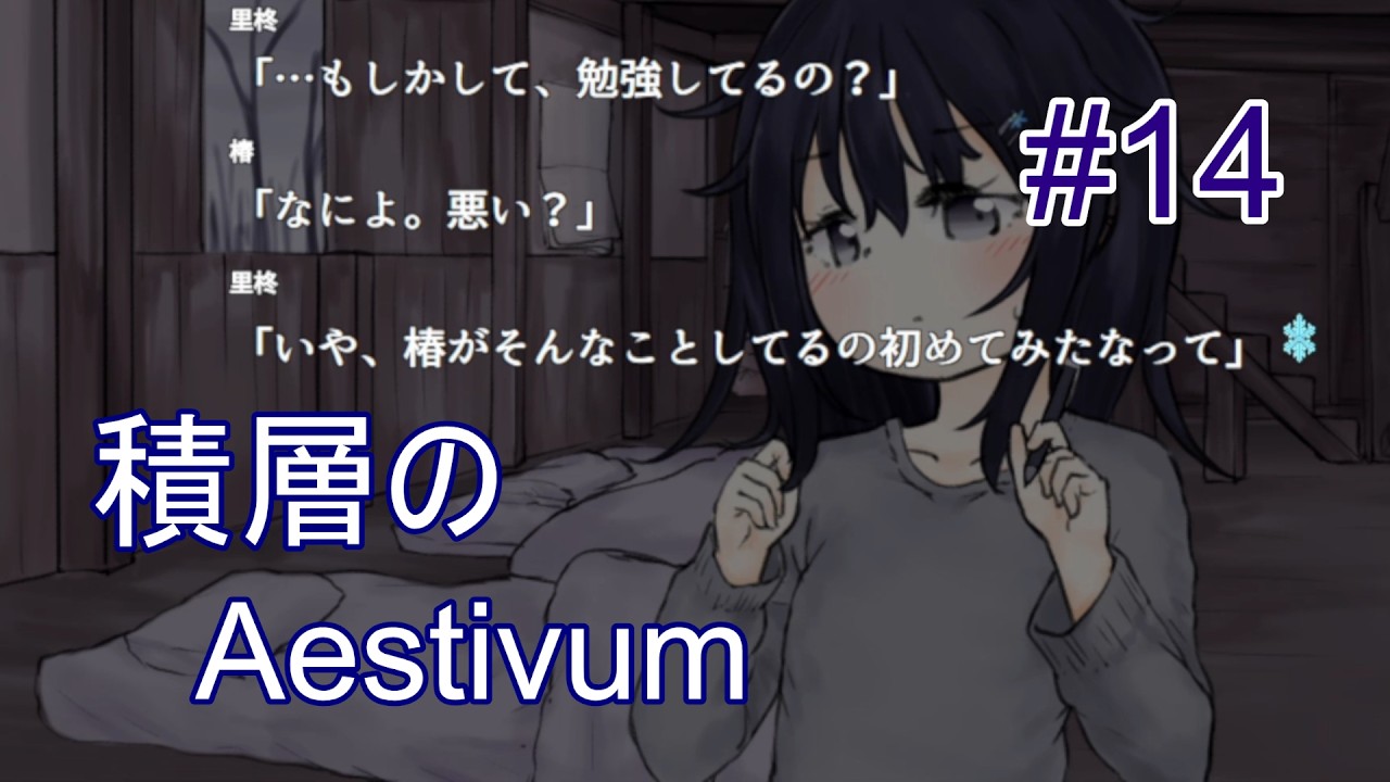 #14【 積層のAestivum 】椿は算数の勉強をしている【ビジュアルノベル】　(※ネタバレあり)