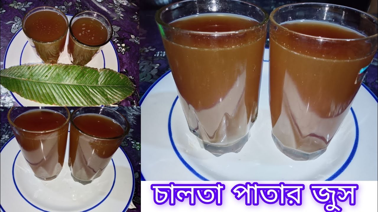চালতা পাতার জুস।রমজান মাসে এমন জুস বানিয়ে রোজাদার দের কে অভাক করে দাও। Chalta leaf juice. 